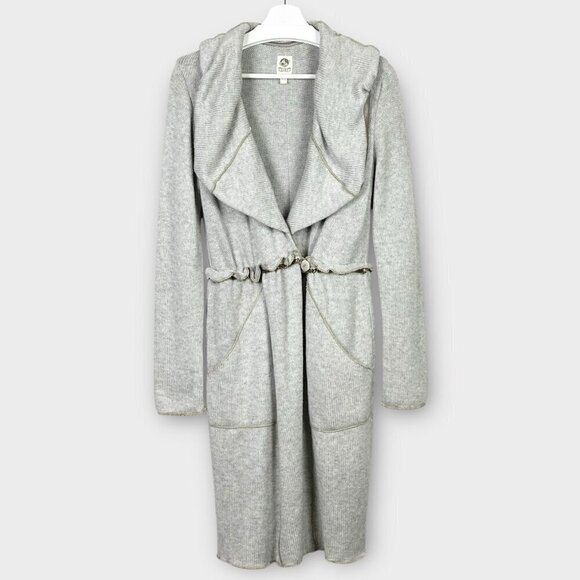Anthropologie Tiny Rare Wool Blend Long Length Boho Cardigan Coat - Picture 1 of 11